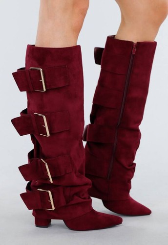 Damen stiefel mit wine revers - damen,