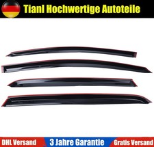 4x Schwarz Windabweiser