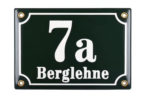 Hausnummernschild 12x17 - , cm