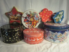 Konvolut Blechdosen "Weihnachten" versch. Größen, Weihnachts-Adventsdeko