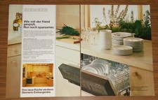 Seltene Werbung SIEMENS LADY 770 Geschirrspüler - Wie mit Hand gespült 1984