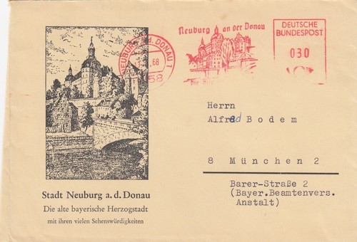 Neuburg donau briefumschlag - neuburg/donau,,