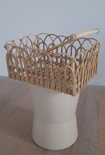 H&M hOME Korb Box Kiste  Aufbewahrung Boho scandi hell Rattan  