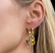 Ohrringe Statement vergoldet modern Geschenk für Frauen Teenager Trendschmuck