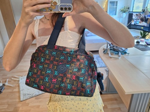 Kipling tasche blau mit affen - kipling,