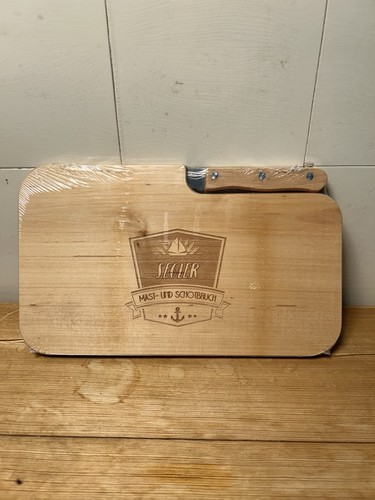 Holzbrett mit segler gravur - mit, segler-gravur