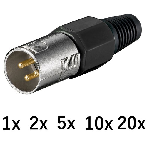 Pin xlr stecker - 3,