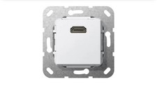 GIRA 567003 Kommunikationseinsatz | HDMI, Kabelpeitsche | reinweiß glänzend