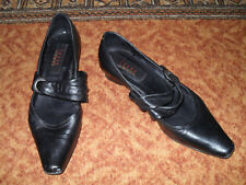 Damen Pumps Halbschuhe von Laura Lenti | Gr. 38 | schwarz | Leder