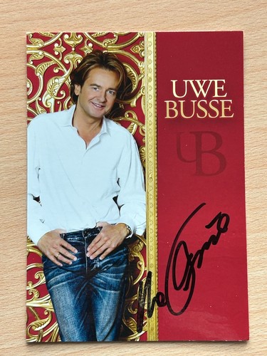 Uwe busse autogrammkarte - uwe,