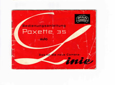 Braun Paxette 35  Gebrauchsanleitung