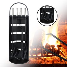 Kaminbesteck Kamingarnitur 5 tlg. Kaminwerkzeug Kaminset Edelstahl Ofenbesteck