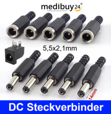 DC Steckverbinder Hohlbuchse Hohlstecker 5,5x2,1mm Adapter Netzteil Kupplung Neu