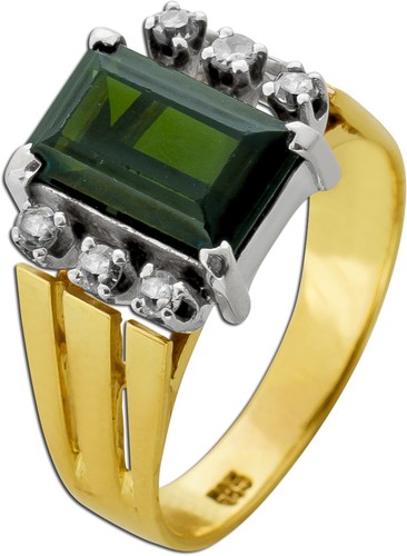 Aquamarin ring gold - 585, 14k