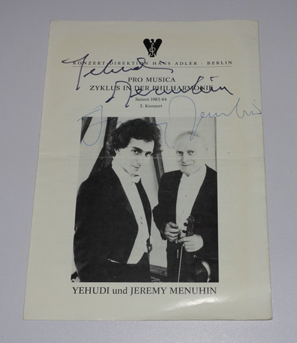 Autogramm yehudi und - und, jeremy