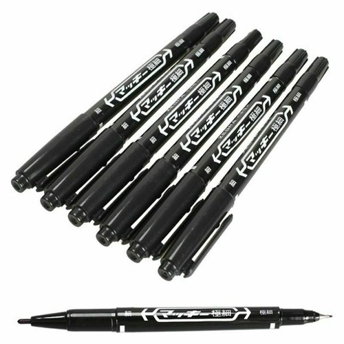 Markierstift schwarz tattoo - 2x,