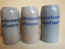 3 Masskrüge Rosenbrauerei