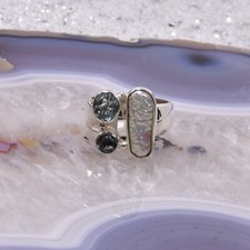 Aquamarin Ring, 925er Silber