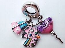 Charm Geburtstag Geschenke Torte Luftballon Silber 925 Happy Birthday Bunt