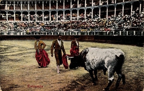 Stierkampf arena torero - ak, arena,