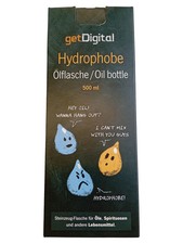 getDigital Hydrophobe Ölkanne Ölflasche 500ml Schwarz Modern