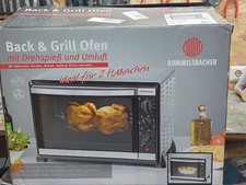 Bach & Grill Ofen mit Drehspieß und Umluft für 2 Hänchen