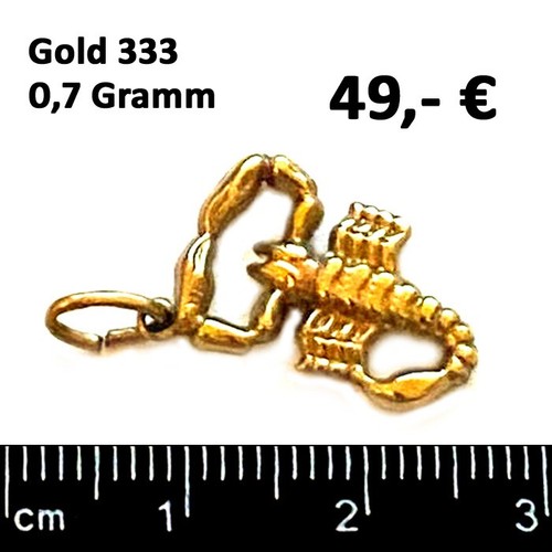 Gold anhänger - gold,