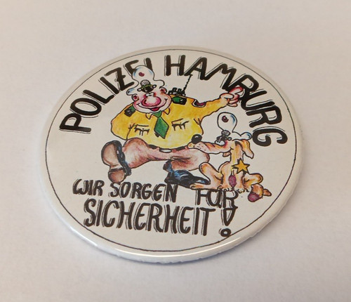 Button polizei hamburg wir - button,