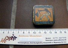 NADELDOSE für Grammophon-Schellack-needle tin-Salon-Tänzer leer