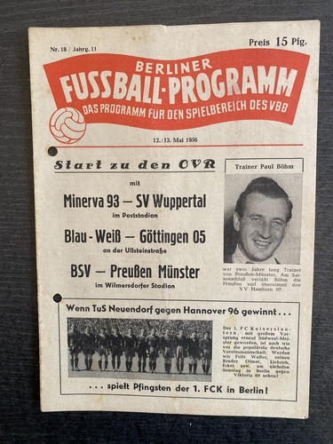 1956 minerva wuppertaler sv - wuppertaler,