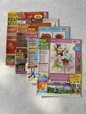 4-Zeitschrift Mein Kreativ Atelier Malen Zeichnen Nr.1,9,22,30,/2005-2006-2008-9