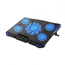 Klim Cyclone 5 Cooling Pad & Stand for Gaming Notebook for PC Mac PS4 Xbox blue