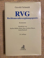 Gerold/Schmidt –RVG Kommentar | 24. Auflage 2019| C.H.Beck Verlag|