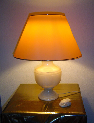 Tischlampe aus alabaster - tischlampe,