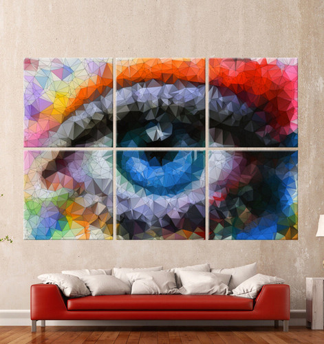Abstract eye leinwand bild - abstract,
