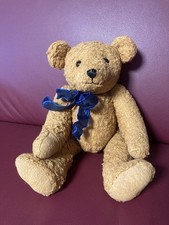 Teddy Teddybär Bär hellbraun, ca.40cm, Handarbeit nach Schnitt aus Bastelkatalog