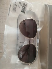 GUESS Damen Pilot Sonnenbrille GF6143 32F Gold / Braun  59-16-140  Neu + Etui