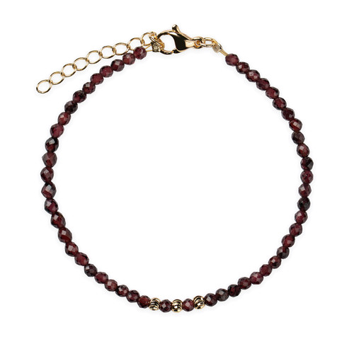 Armband granat naturstein - granat,