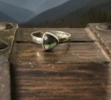 Echter Moldavit Ring (Größe