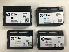 4 original Tintenpatronen HP 932XL Black - 933XL Cyan Magenta Gelb MHD Rechnung