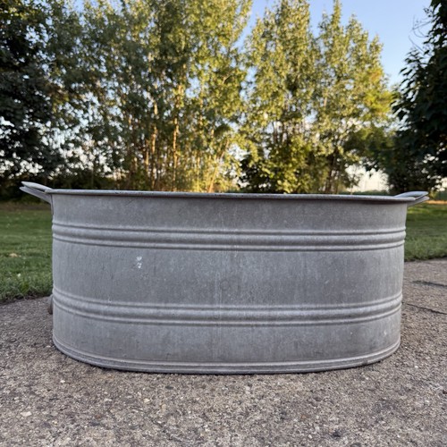 Alte kleine zinkwanne - alte, ovale