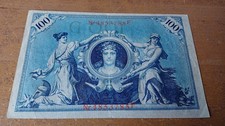 100 Reichsmark 1908. Schöner Schein.