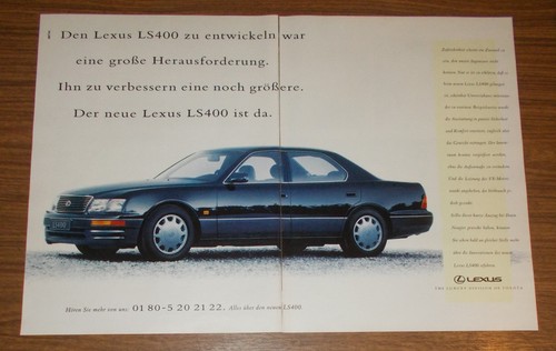 Seltene werbung lexus - werbung, ls400