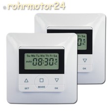 2x Timer Uhr Schaltuhr Rolladenschalter Rolladen Steuerung Jalousie Rollo Motor