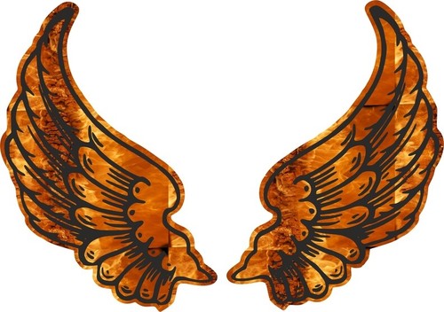 Aufkleber flügel - aufkleber,