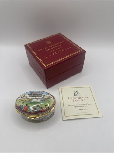 Staffordshire enamels pill box - pill,