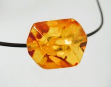 Bernstein Kugel Facettiert Größe 24 x 22 mm Farbe Cognac Damen Amber BE008