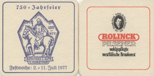 Bierdeckel horstmar rolinck - bierdeckel,
