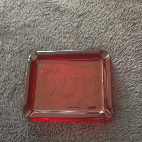 Supreme debossed ashtray red - debossed,