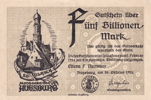 Augsburg stadt 5 billionen - augsburg,